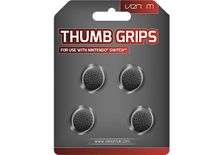 VENOM Thumb Grips 4 db hüvelykujj csúszásgátló Nintendo Switch-hez, fekete (VS4916)