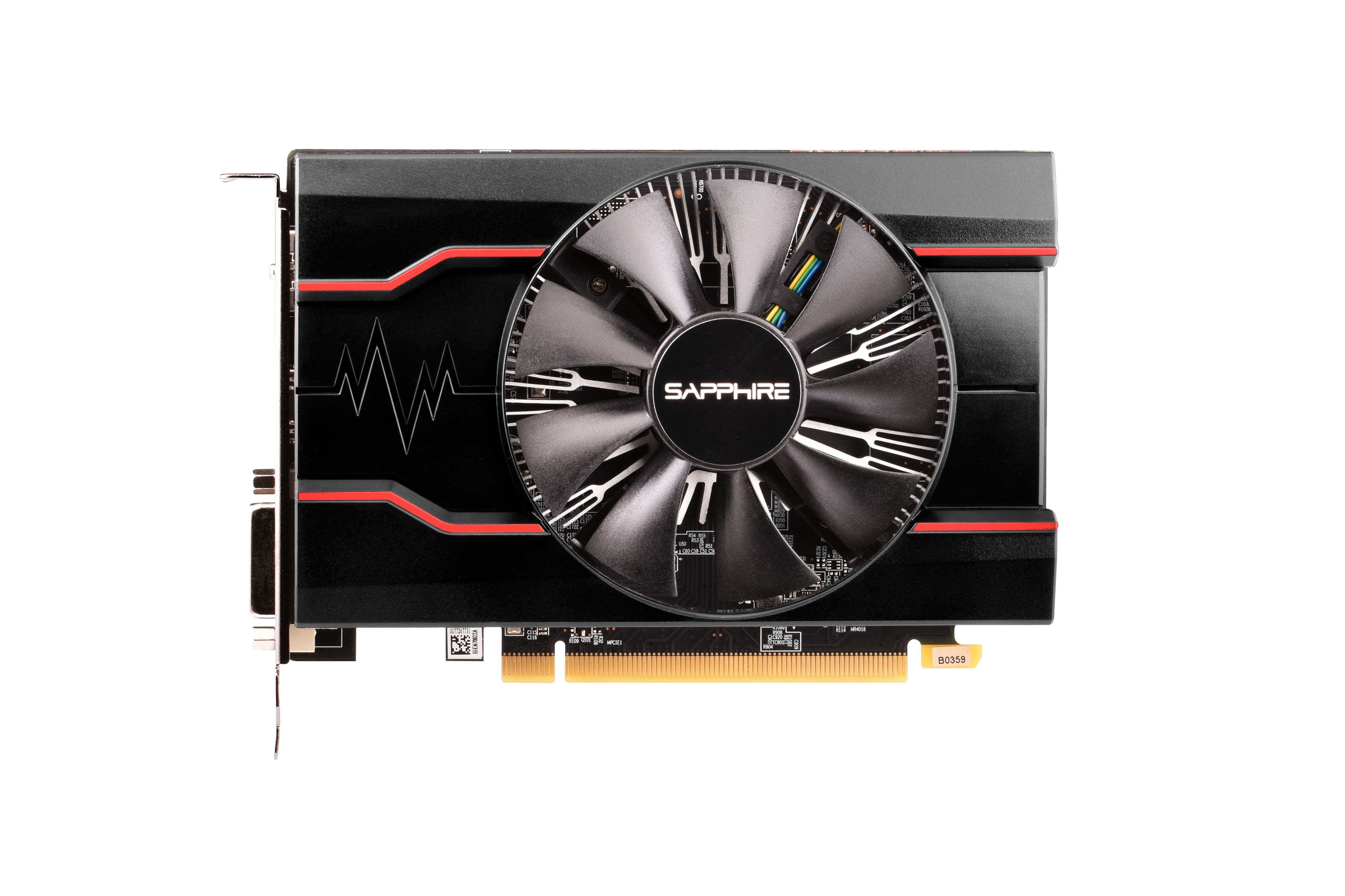 SAPPHIRE Radeon PULSE RX 550 2G (11268-21-20G) (AMD, Grafikkarte)