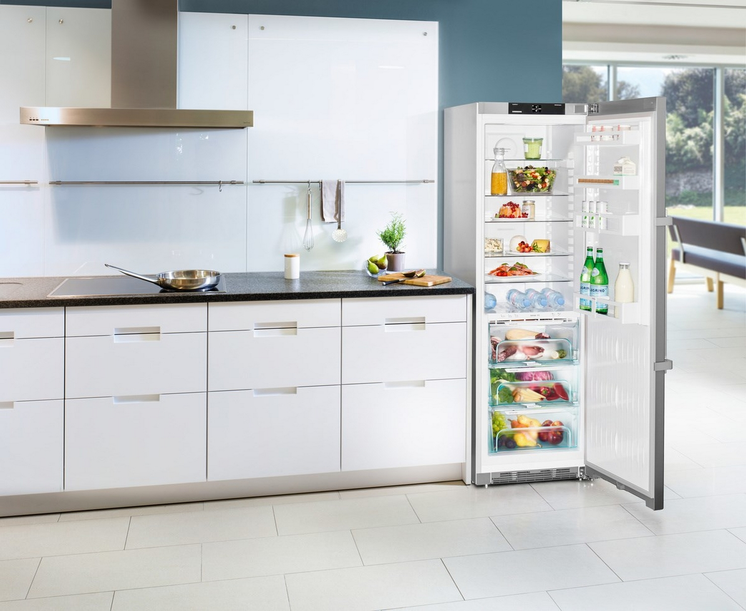 Frigorífico una puerta - Liebherr KBef 4330, BioFresh, 366 l, Independiente, 37 dB, Plata