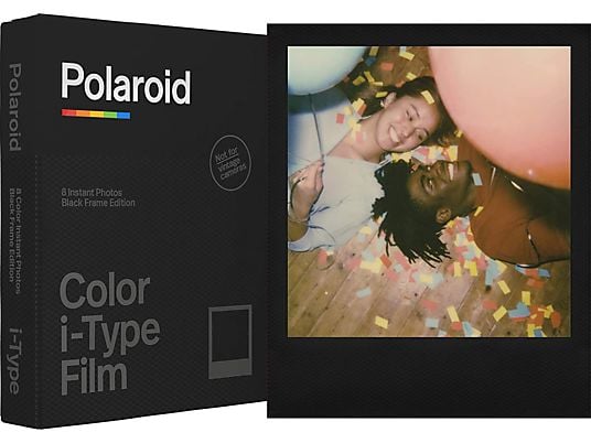 POLAROID Sofortbildfilm Color i‑Type Film Black Frame Edition
