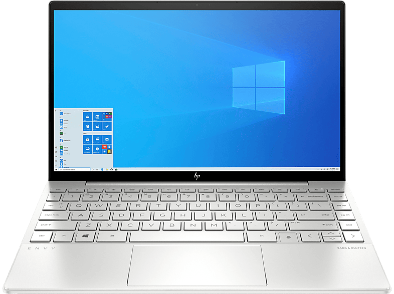 Windows Prozessor, RAM, Notebook, HP UHD Silber Graphics, Display, GB Bit) 512 mit Home Intel® SSD, 13-ba0443ng, Zoll 10 (64 ENVY Intel®, i5-1035G1 GB 8 13,3