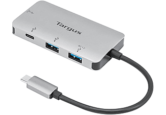 TARGUS TARACH228EU USB-C to 2xUSB A 2xUSB-C Çevirici Hub Gümüş
