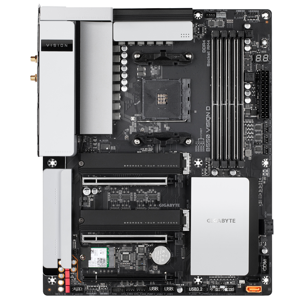 GIGABYTE B550 VISION D Mainboard Mehrfarbig