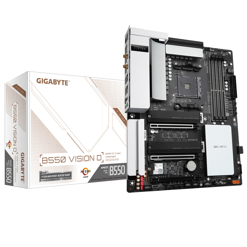 GIGABYTE B550 VISION D Mainboard Mehrfarbig