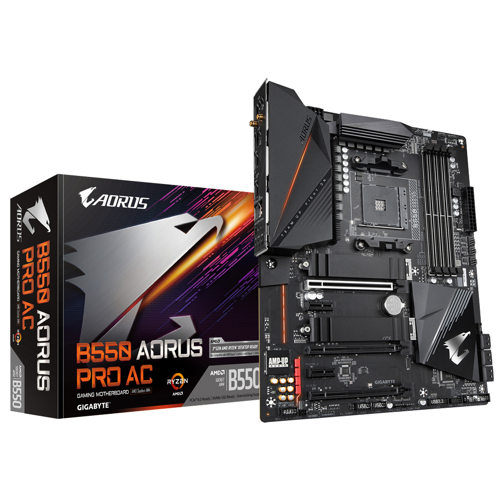 GIGABYTE B550 AORUS PRO AC Mainboard Mehrfarbig