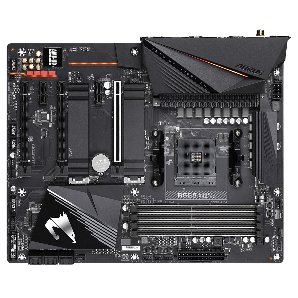 GIGABYTE B550 AORUS PRO AC Mainboard Mehrfarbig