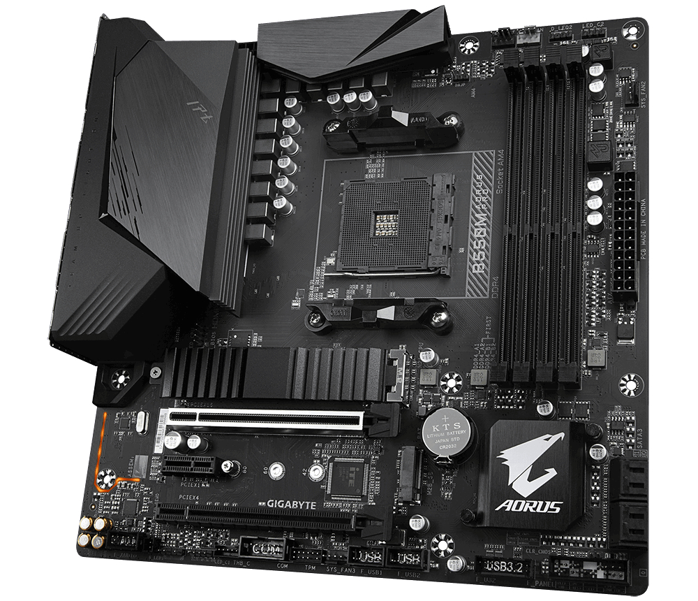 GIGABYTE B550M AORUS PRO Mainboard Mehrfarbig