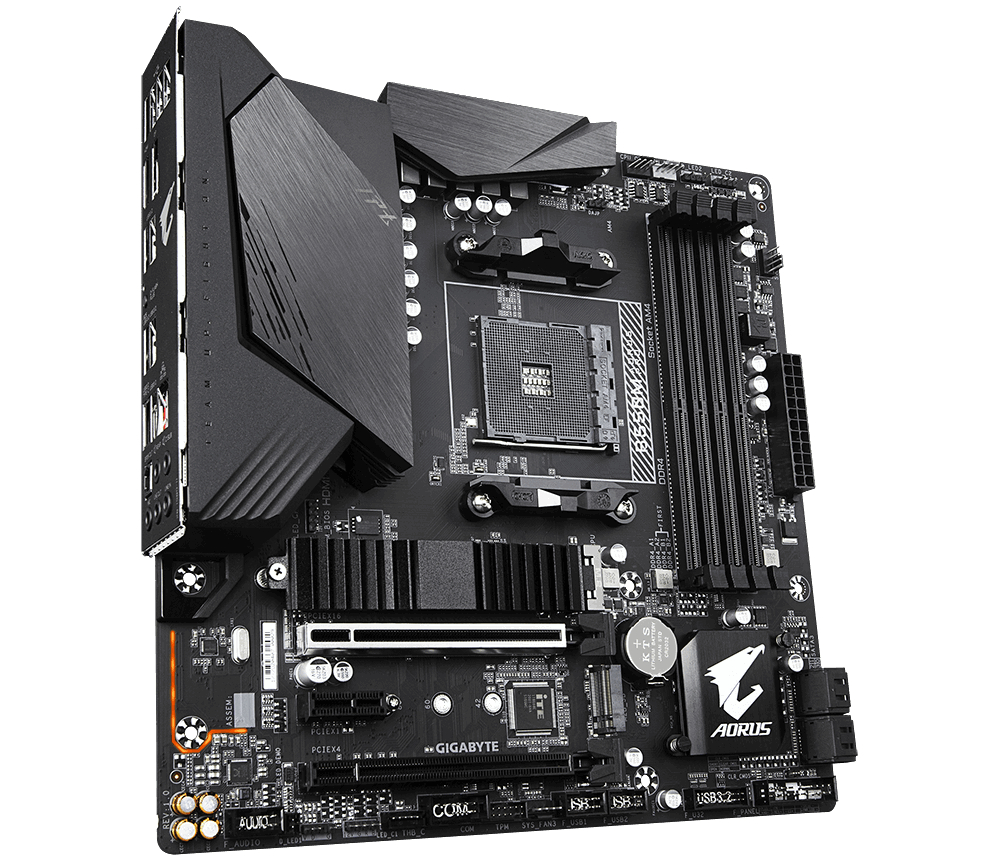GIGABYTE B550M AORUS PRO Mainboard Mehrfarbig