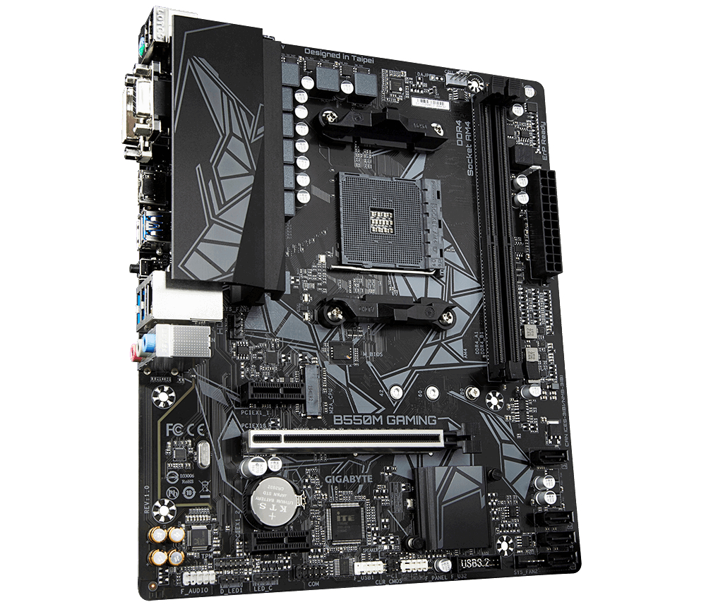 GIGABYTE B550M GAMING Mainboard Mehrfarbig