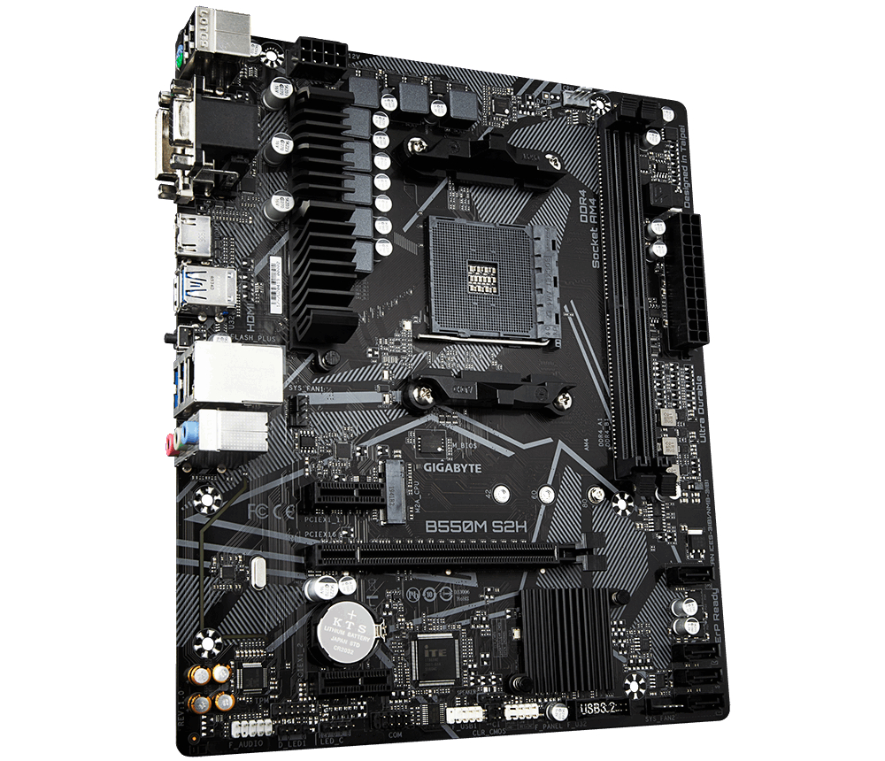 GIGABYTE B550M S2H Mainboard Mehrfarbig