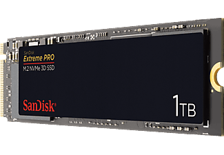 SANDISK Extreme PRO M.2 NVMe 3D - Festplatte (SSD, 1 TB, Grau/Schwarz)