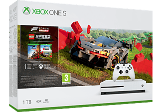 MICROSOFT Xbox One S 1TB + Forza Horizon 4: LEGO Speed Champions + Gears Of War 4 token (teljes játék letöltőkód)