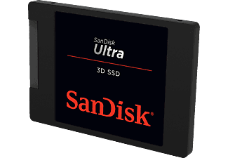 SANDISK Ultra 3D - Disque dur (SSD, 4 TB, Noir)