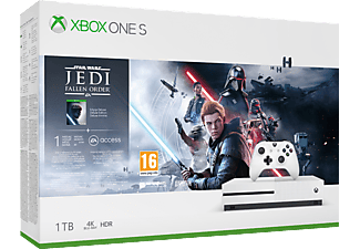 MICROSOFT Xbox One S 1TB + Star Wars Jedi: Fallen Order Deluxe Edition + Gears Of War 4 token (teljes játék letöltőkód)