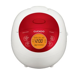 CUCKOO CR-0351F Reiskocher (425 Watt, Rot/Weiß)