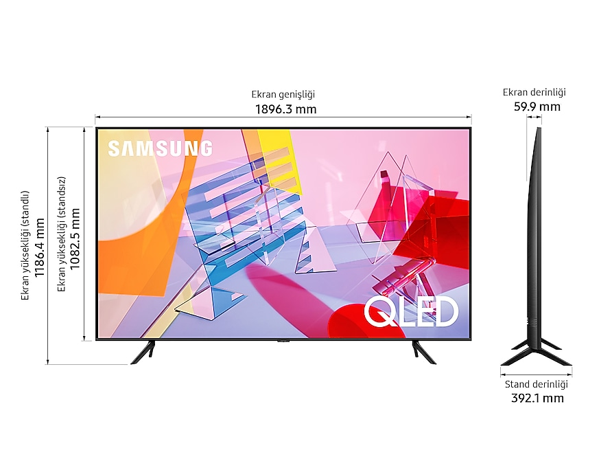 SAMSUNG 50Q60T 50" 125 Ekran Uydu Alıcılı Smart 4K Ultra HD QLED TV 