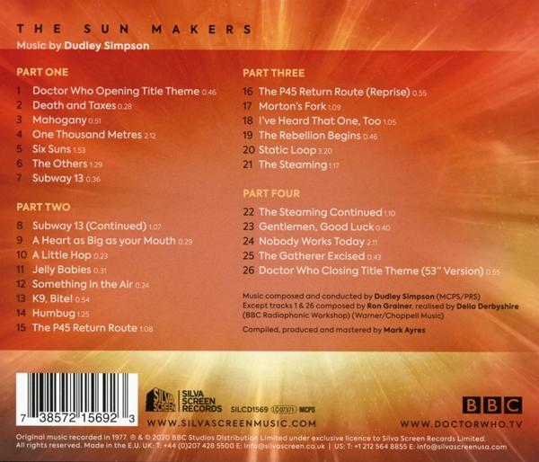 Ost-original Soundtrack Tv Makers - (CD) Sun Doctor Who-The 