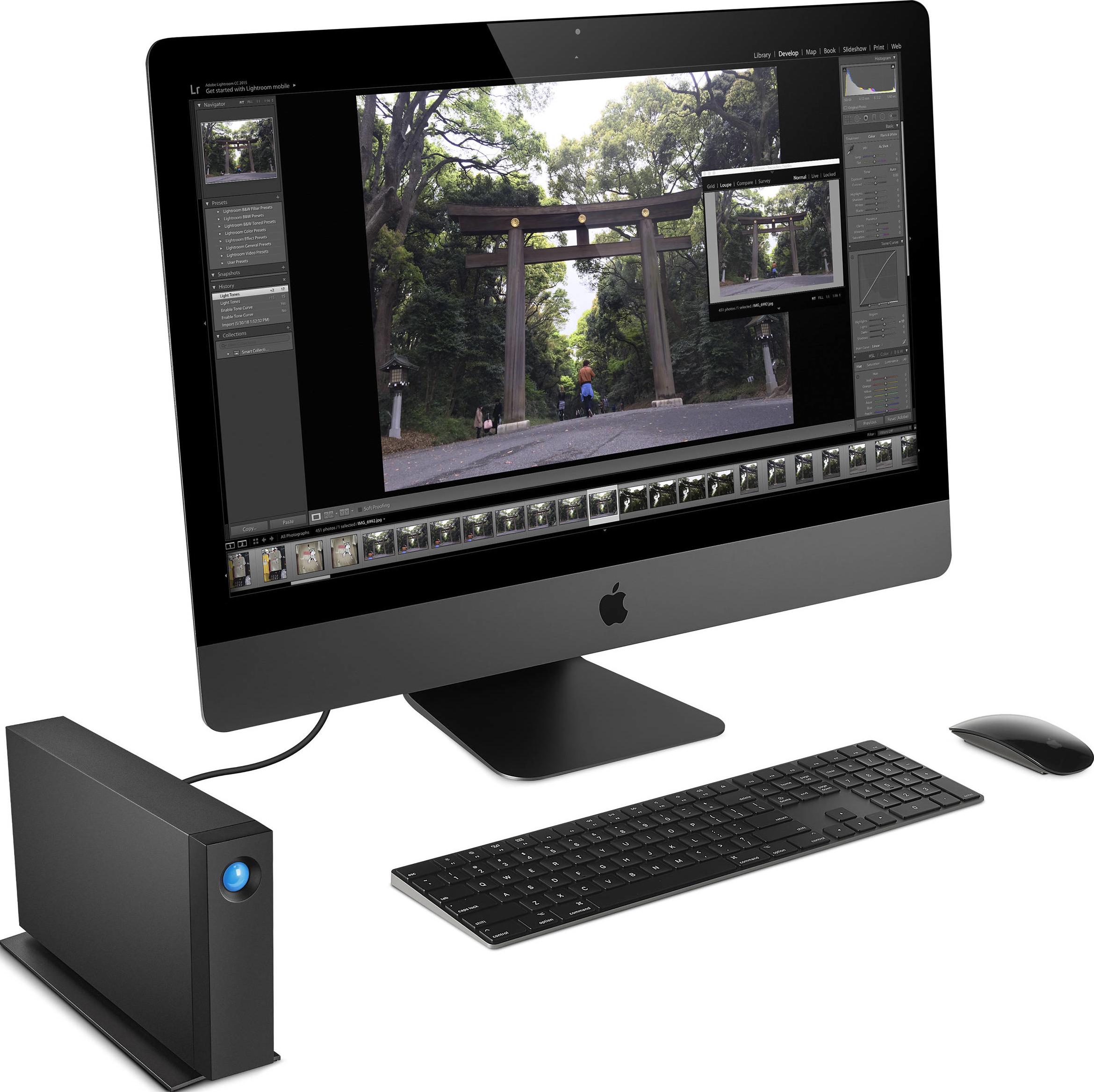 LACIE d2 Professional STHA8000800 - Festplatte (HDD, 8 TB, Schwarz)