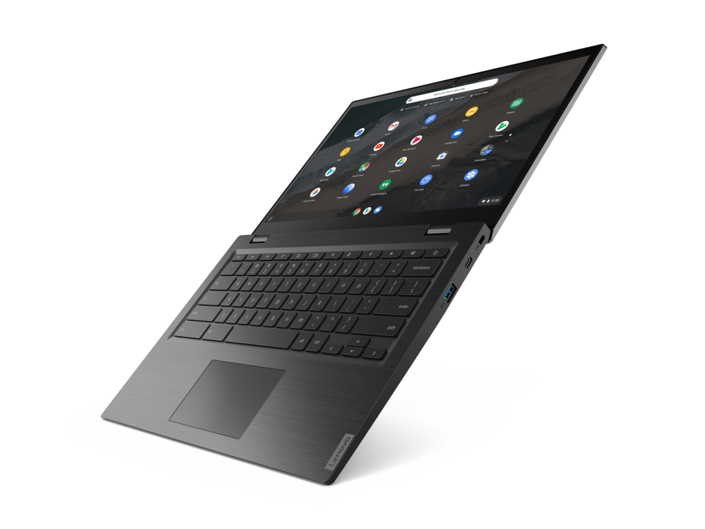 Portátil - Lenovo Chromebook S345-14AST, 14 " Full-HD, AMD A4-9120C, 4 GB, 32 GB eMMC, Chrome OS, Gris Mineral