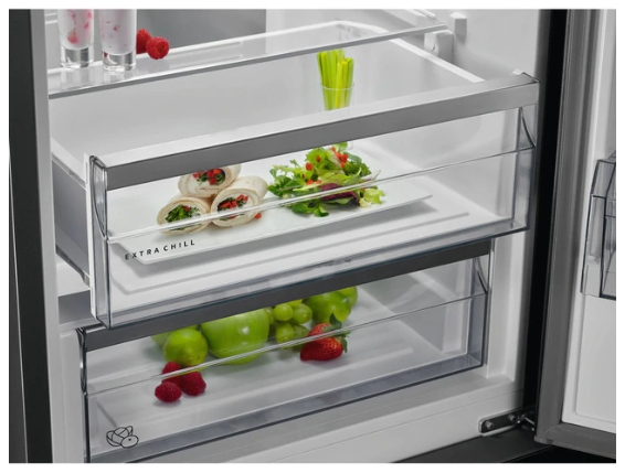 Frigorífico combi - AEG RCB632E5MX, 186 cm, 42 dB, No Frost, 324 l, Inox