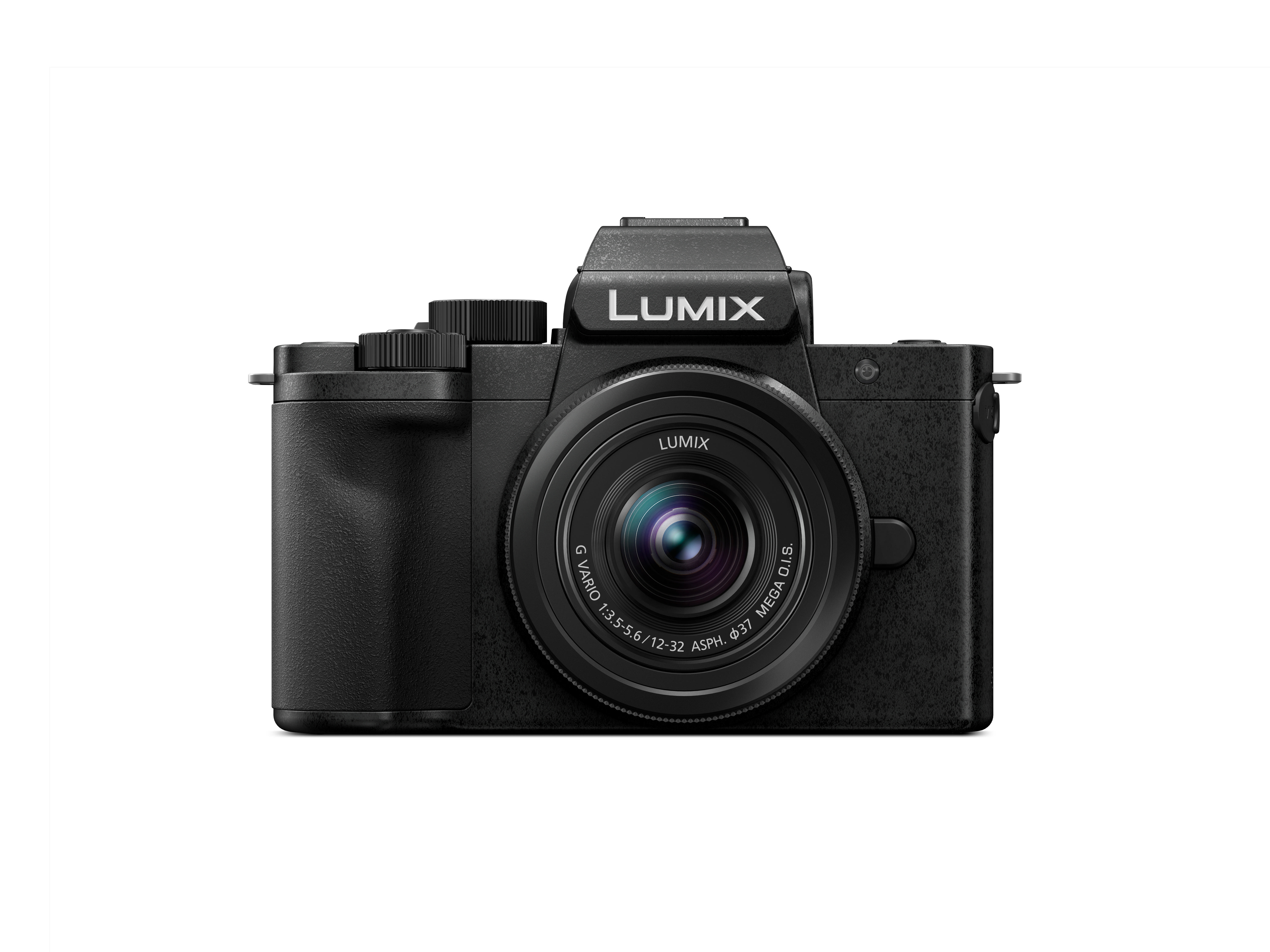 PANASONIC DC-G110WEG-K Kit Systemkamera mit Objektiv 12-32 mm, 35-100 mm, 7,5 cm Display Touchscreen