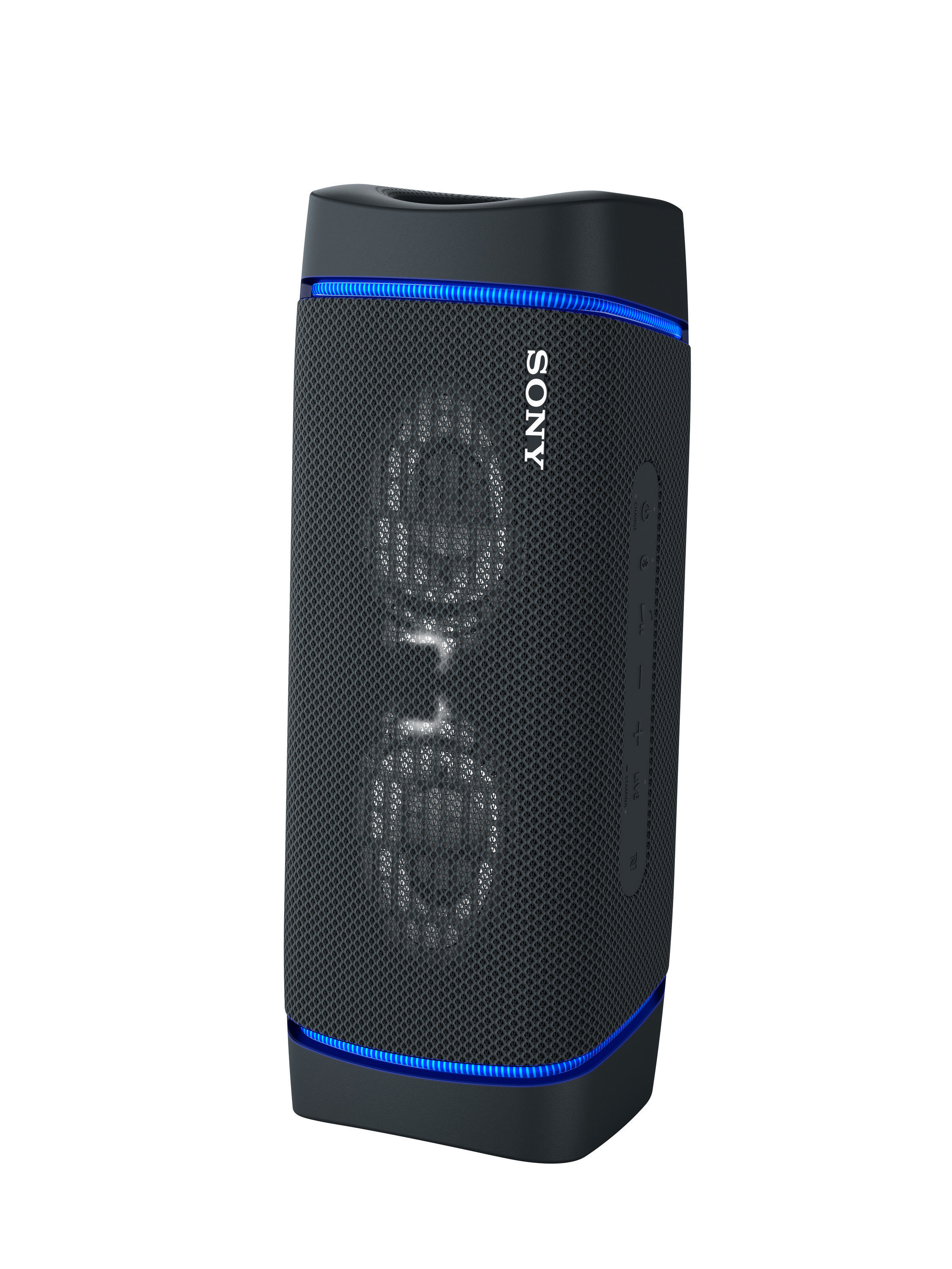 SONY SRS-XB33 tragbar, kabellos, Lautsprecherbeleuchtung, EXTRA BASS Bluetooth Lautsprecher, Schwarz, Wasserfest