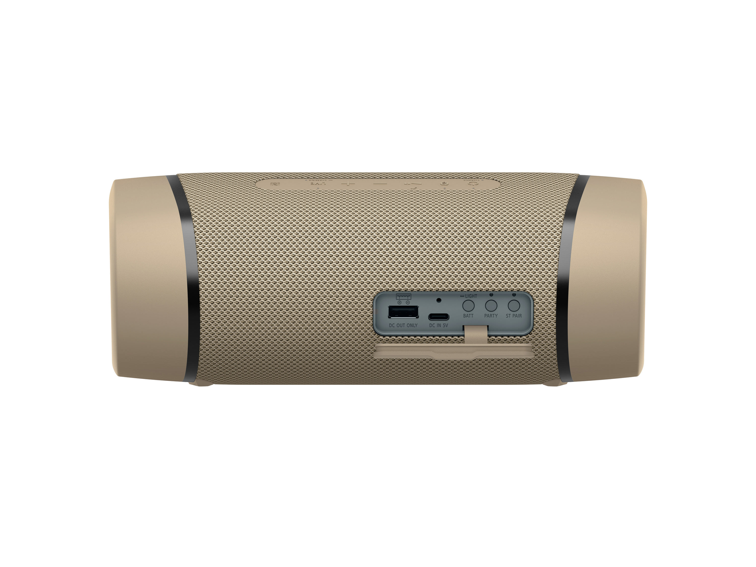 SONY SRS-XB33 tragbar, kabellos, Lautsprecherbeleuchtung, EXTRA BASS Bluetooth Lautsprecher, Beige, Wasserfest