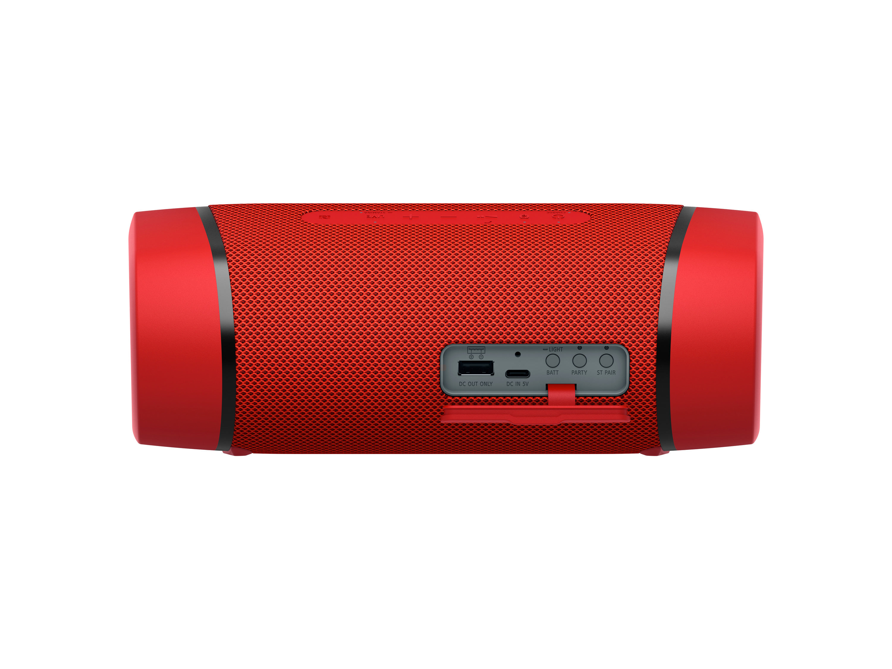 SONY SRS-XB33 tragbar, kabellos, Lautsprecherbeleuchtung, EXTRA BASS Bluetooth Lautsprecher, Rot, Wasserfest