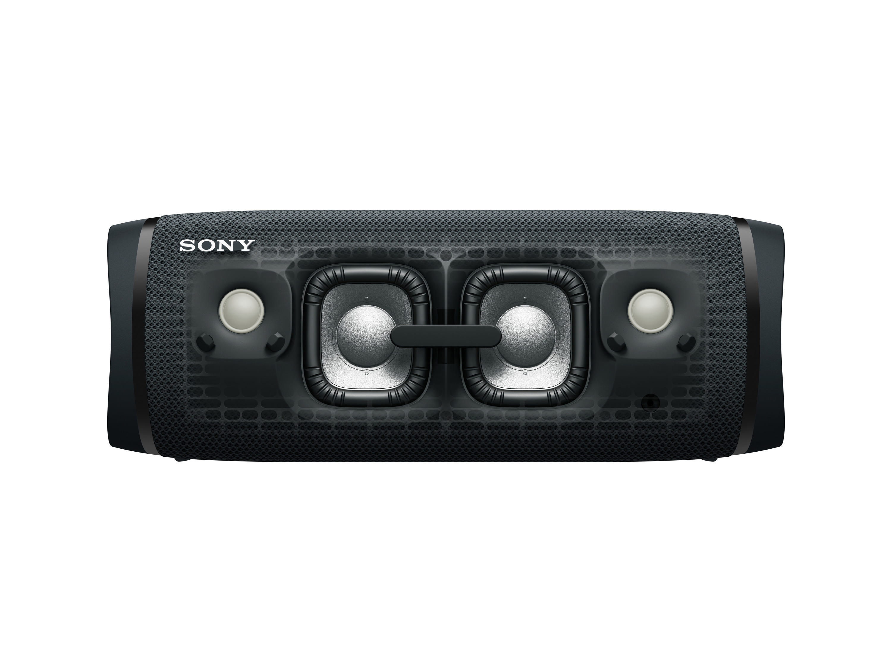 SONY SRS-XB43 tragbar, kabellos, Lautsprecherbeleuchtung, EXTRA BASS Bluetooth Lautsprecher, Schwarz, Wasserfest