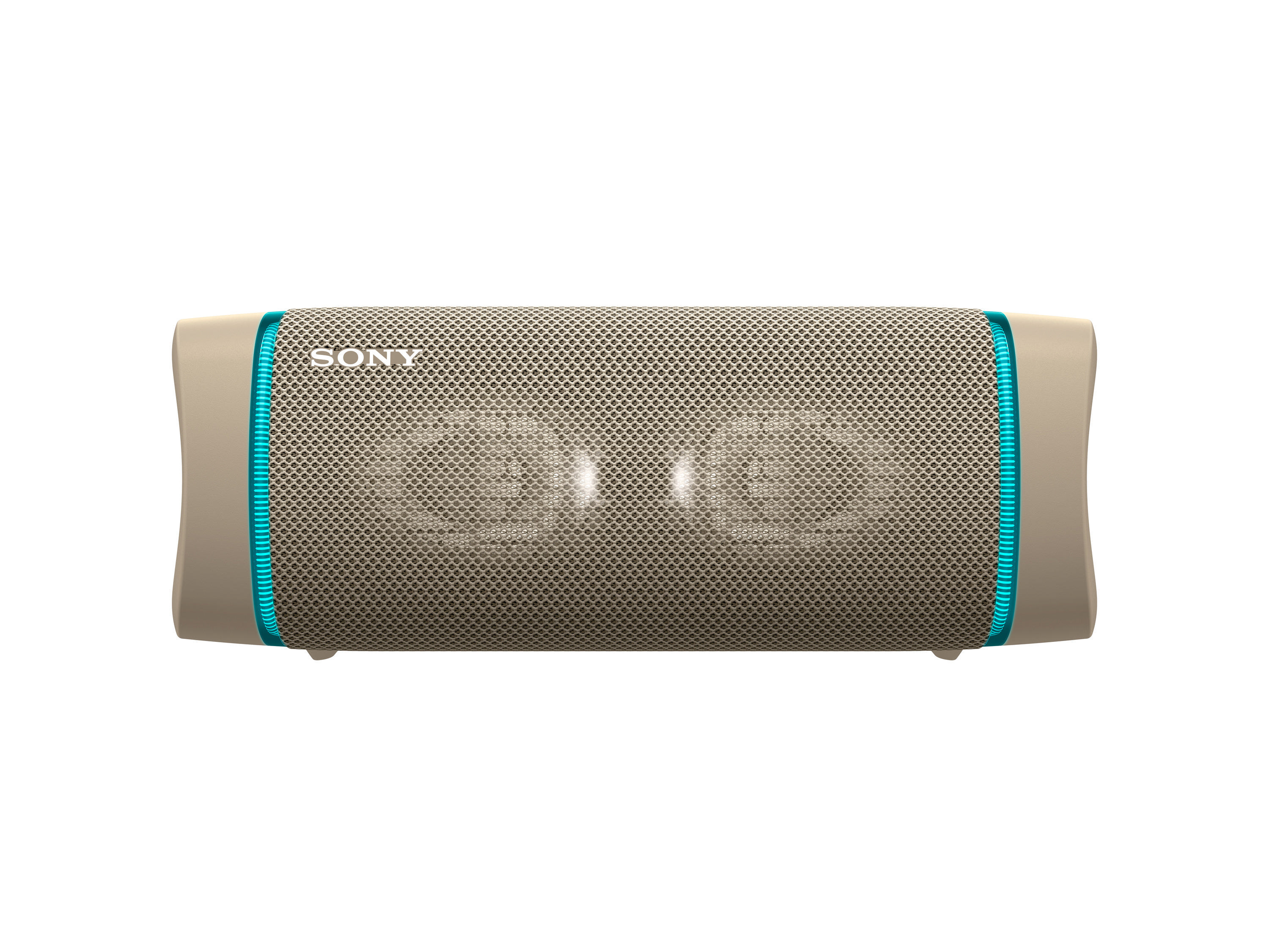 SONY SRS-XB33 tragbar, kabellos, Lautsprecherbeleuchtung, EXTRA BASS Bluetooth Lautsprecher, Beige, Wasserfest