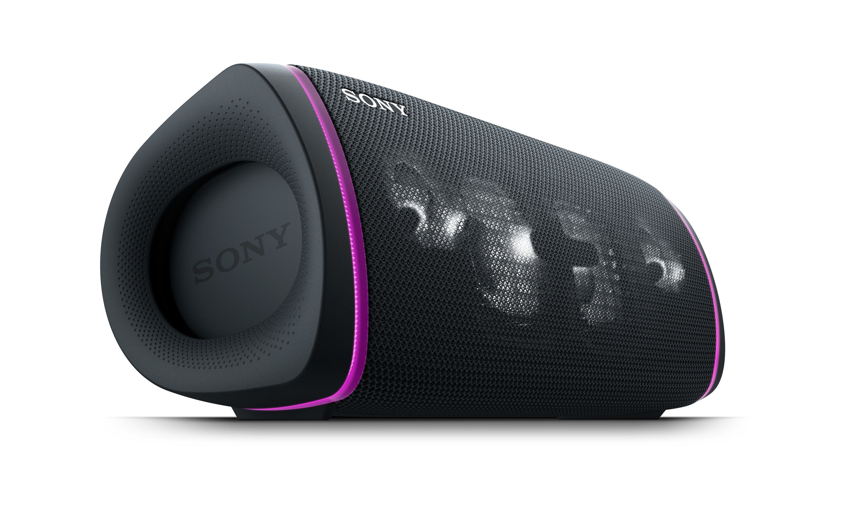 SONY SRS-XB43 tragbar, kabellos, Lautsprecherbeleuchtung, EXTRA BASS Bluetooth Lautsprecher, Schwarz, Wasserfest