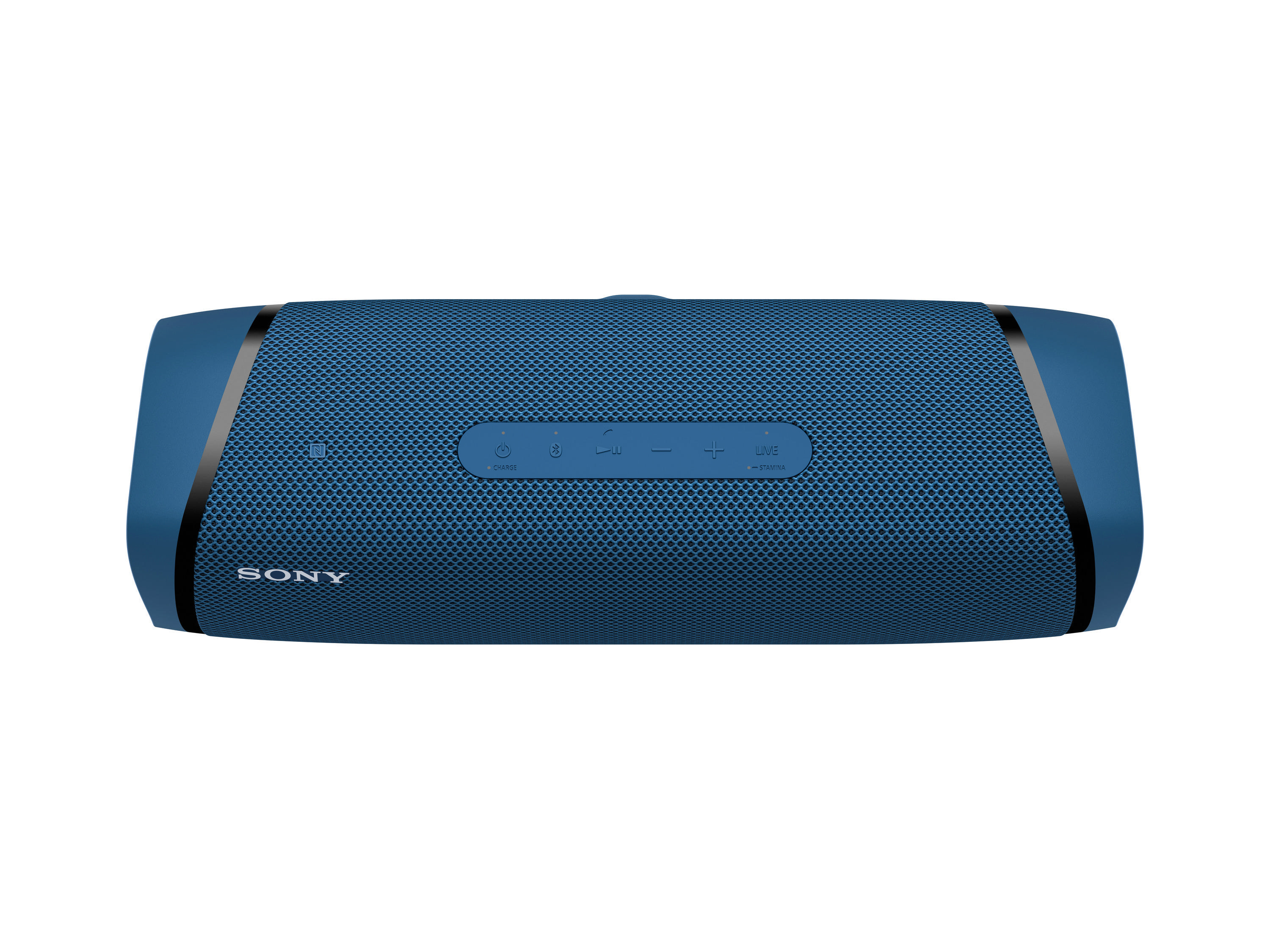 SONY SRS-XB43 tragbar, kabellos, Lautsprecherbeleuchtung, EXTRA BASS Bluetooth Lautsprecher, Blau, Wasserfest