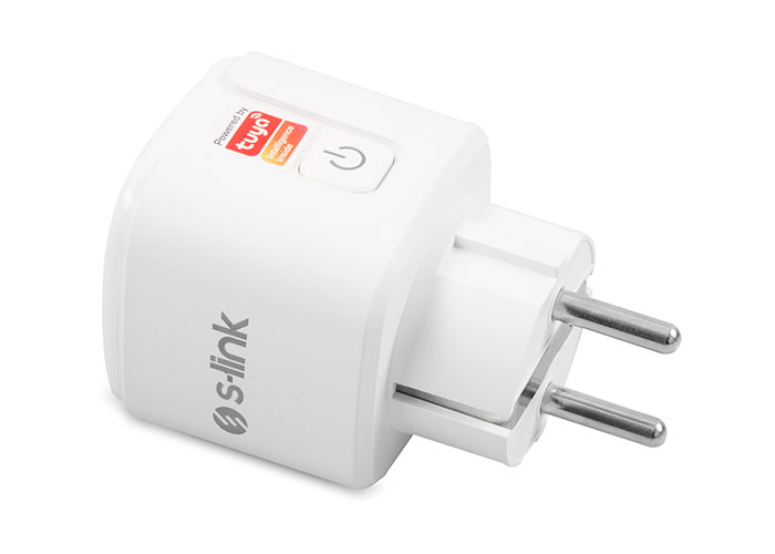 S-LINK Swapp Wifi Tuya Destekli SL-01 16 Amper Akıllı Priz Beyaz