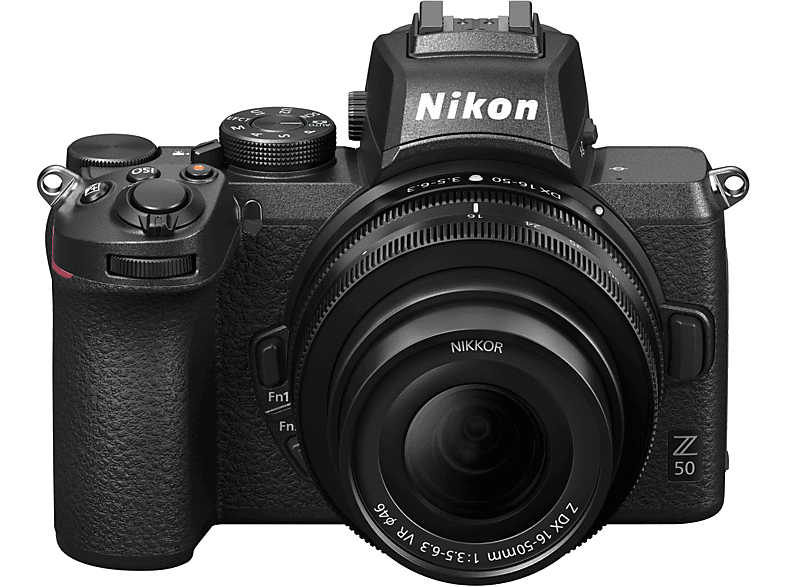 NIKON Z 50 Kit Systemkamera mit Objektiv 16-50 mm, 8 cm Display Touchscreen, WLAN
