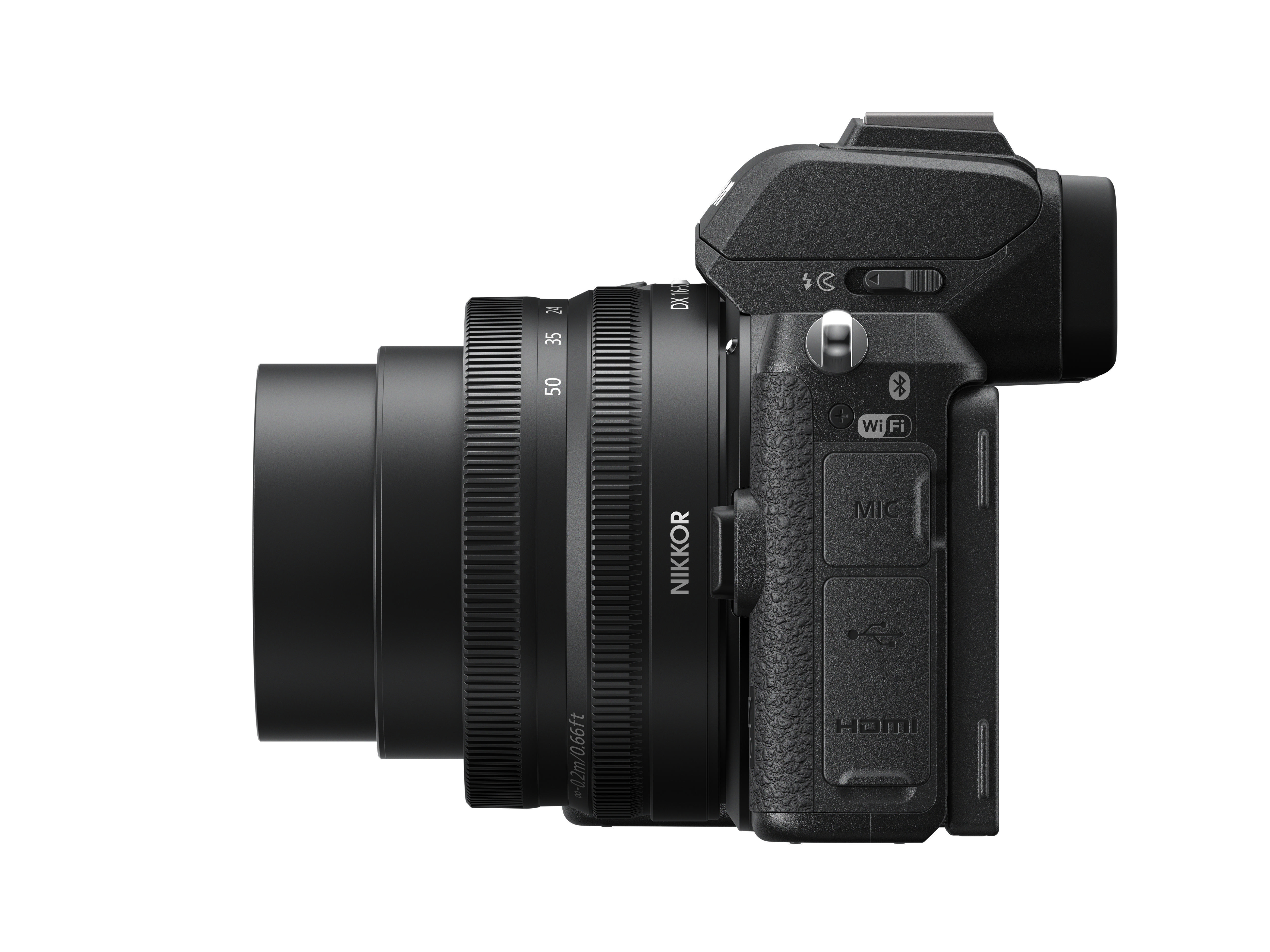 NIKON Z 50 Kit Systemkamera Objektiv WLAN mm, Touchscreen, cm mit 8 Display 16-50