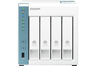 QNAP NAS Gehäuse Turbo Station TS-431K grau, 1GB RAM, 2x Gb-LAN, 4 Slots