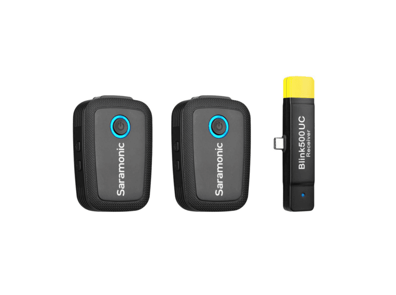 saramonic blink 500 b6 kablosuz type c android telefonlar icin 2 li yaka mikrafon sistemi siyah