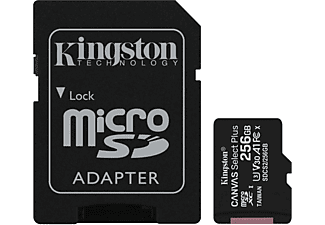 KINGSTON SDCS2, Micro-SD, SD Speicherkarte, 256 GB, 100 MB/s