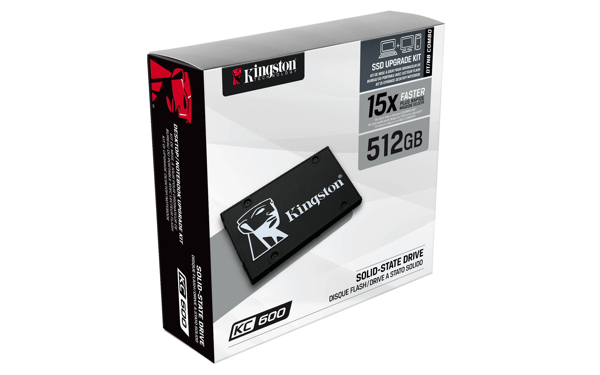 KINGSTON SKC600B Festplatte, 512 GB SSD SATA 6 Gbps, 2,5 Zoll, intern