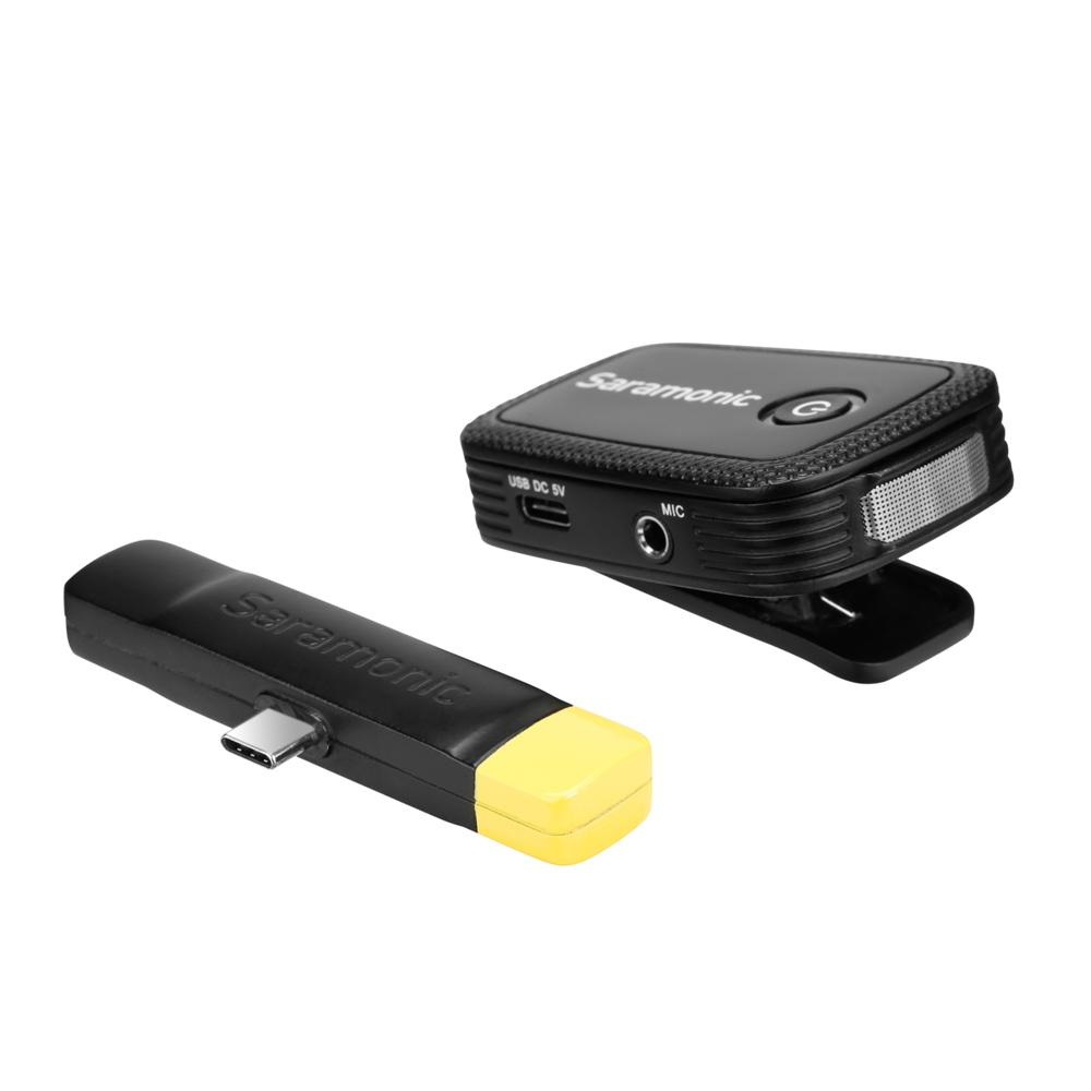 SARAMONIC Blink 500 B5 Kablosuz Type-C Tek Konuşmacı Yaka Mikrofonu Siyah
