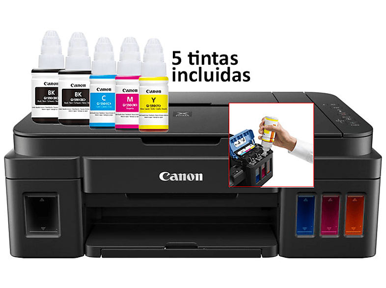 Impresora multifunción | Canon Pixma G3501, WiFi, Inyección de tinta ...