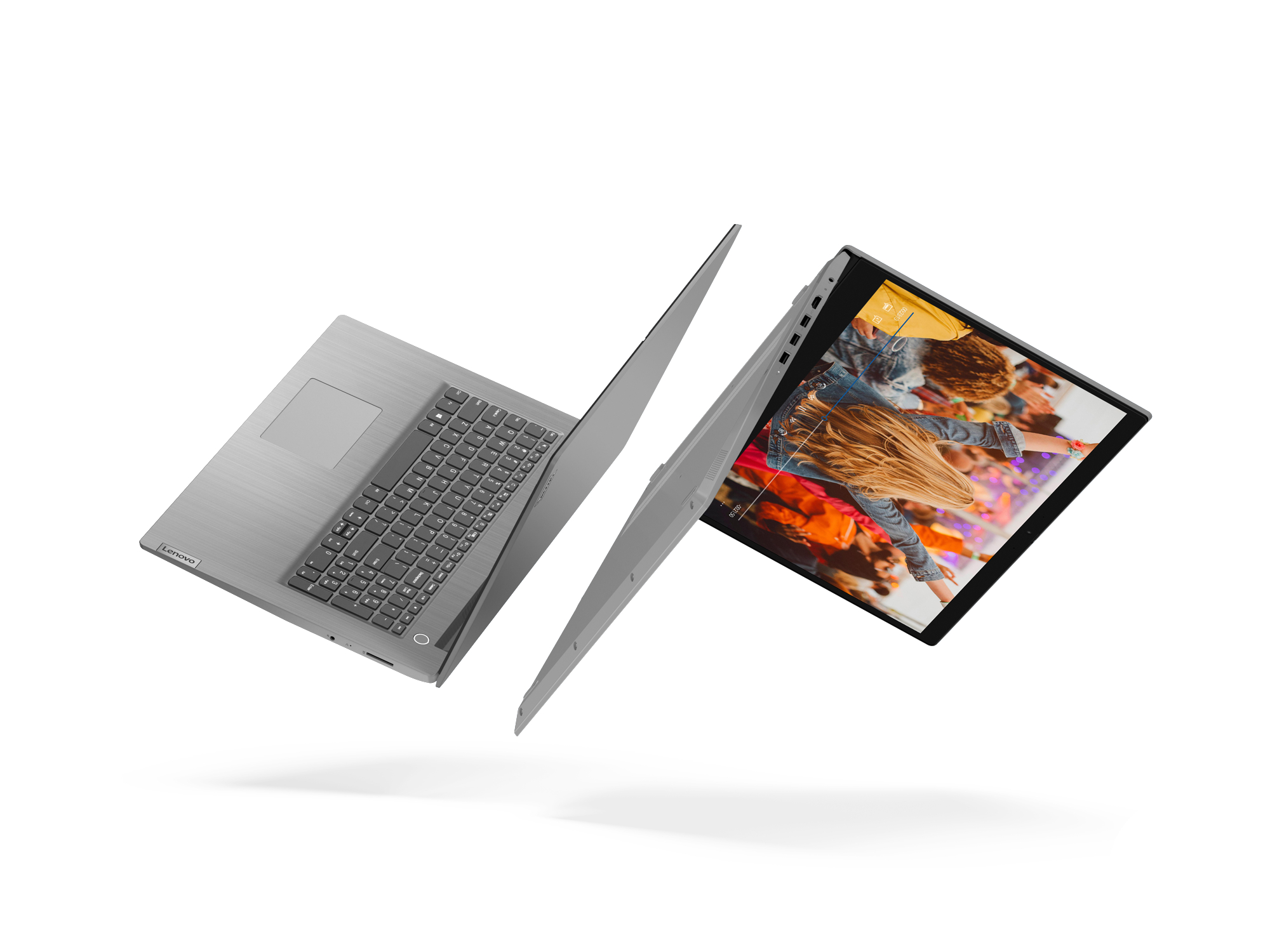 LENOVO IdeaPad Grafik, Notebook Intel® Intel GB Pentium® Gold mit 512 Prozessor, 3, 8 Zoll Platinsilber RAM, SSD, 17,3 GB UHD Display