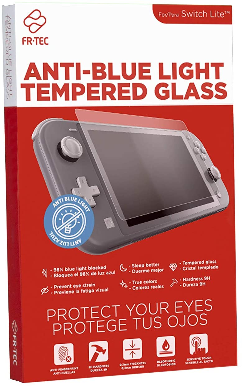 Protector de pantalla - FR-TEC, Para Nintendo Switch Lite, Dureza 9H, Anti-huellas, Transparente