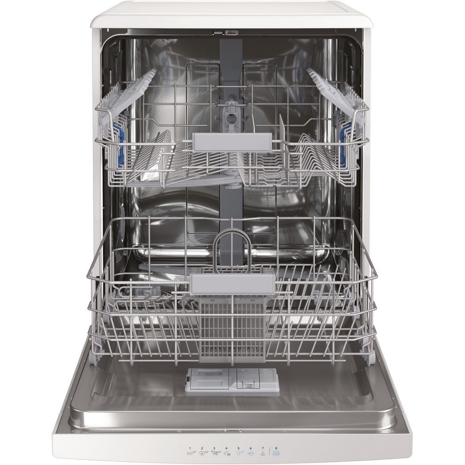 Lavavajillas - Indesit DFO 3C23 A, Independiente, 14 servicios, 7 programas, eXtra Higiene,  Blanco