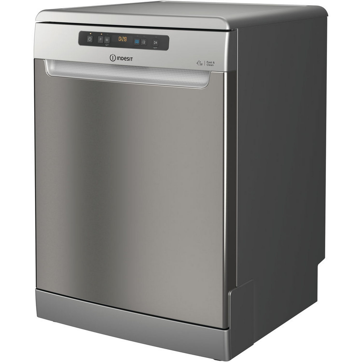 Lavavajillas - Indesit DFO 3C23 A X, Independiente, 14 servicios, 7 programas, eXtra Higiene, 60 cm, Inox