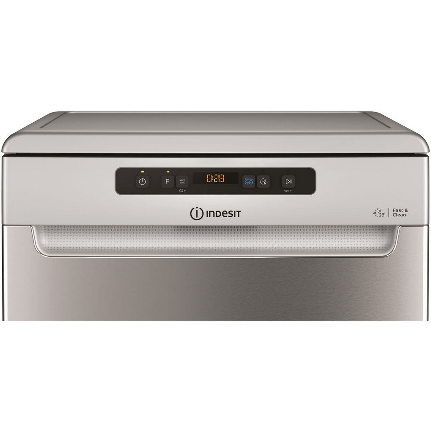 Lavavajillas - Indesit DFO 3C23 A X, Independiente, 14 servicios, 7 programas, eXtra Higiene, 60 cm, Inox