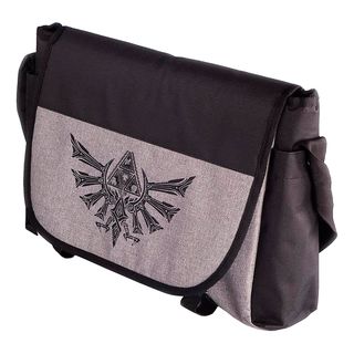 DIFUZED Zelda: Messenger Bag - Borsa a tracolla (Grigio chiaro/Grigio scuro)