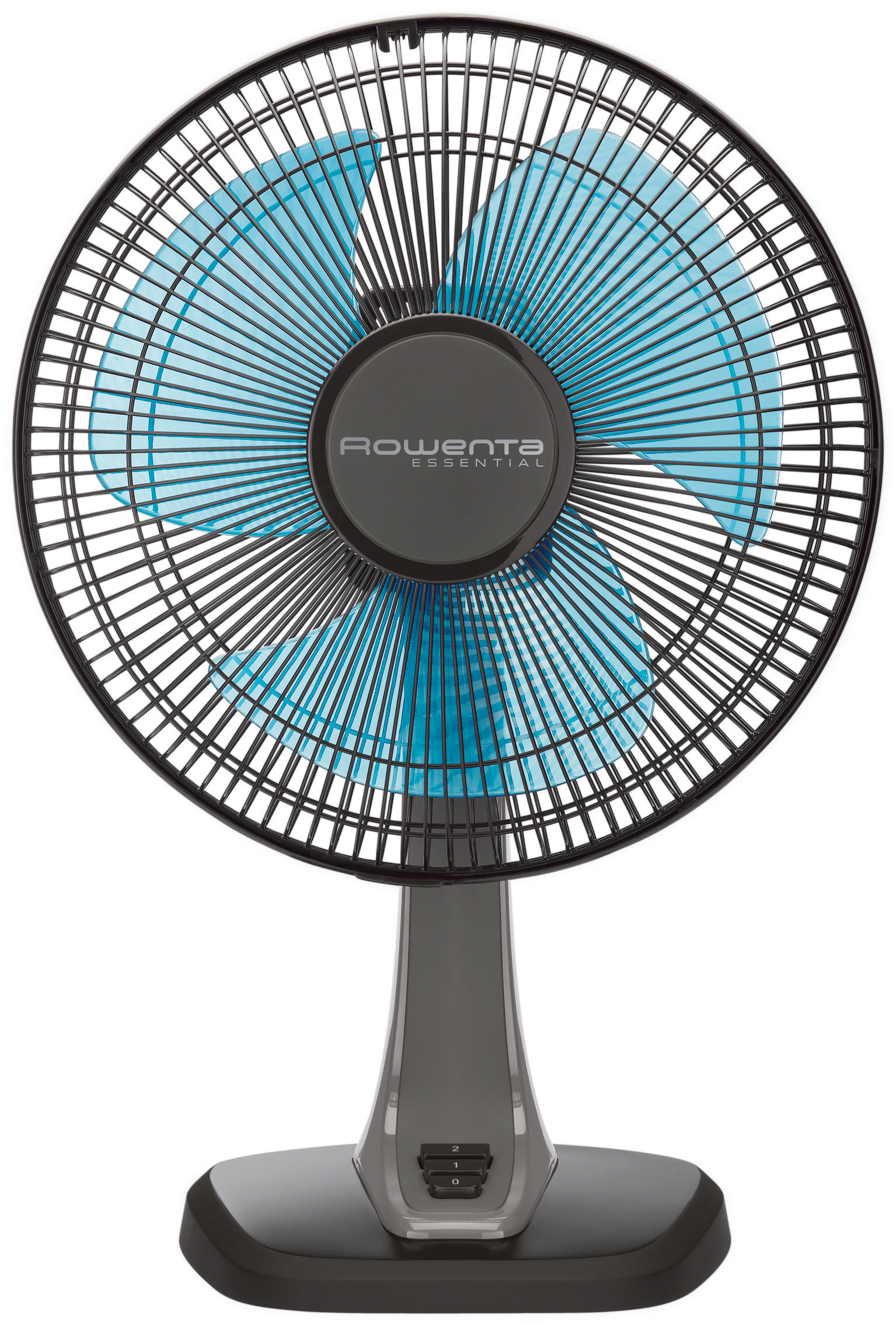ROWENTA VU2110 Tischventilator Grau/Blau/Schwarz (28 Watt)