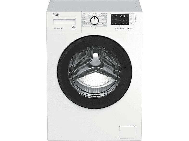 Lavadora 10kg Beko wta 10712 xswr carga frontal blanca wta10712xswr clase 10 1400 rpm steamcure 1400rpm 15 1.400