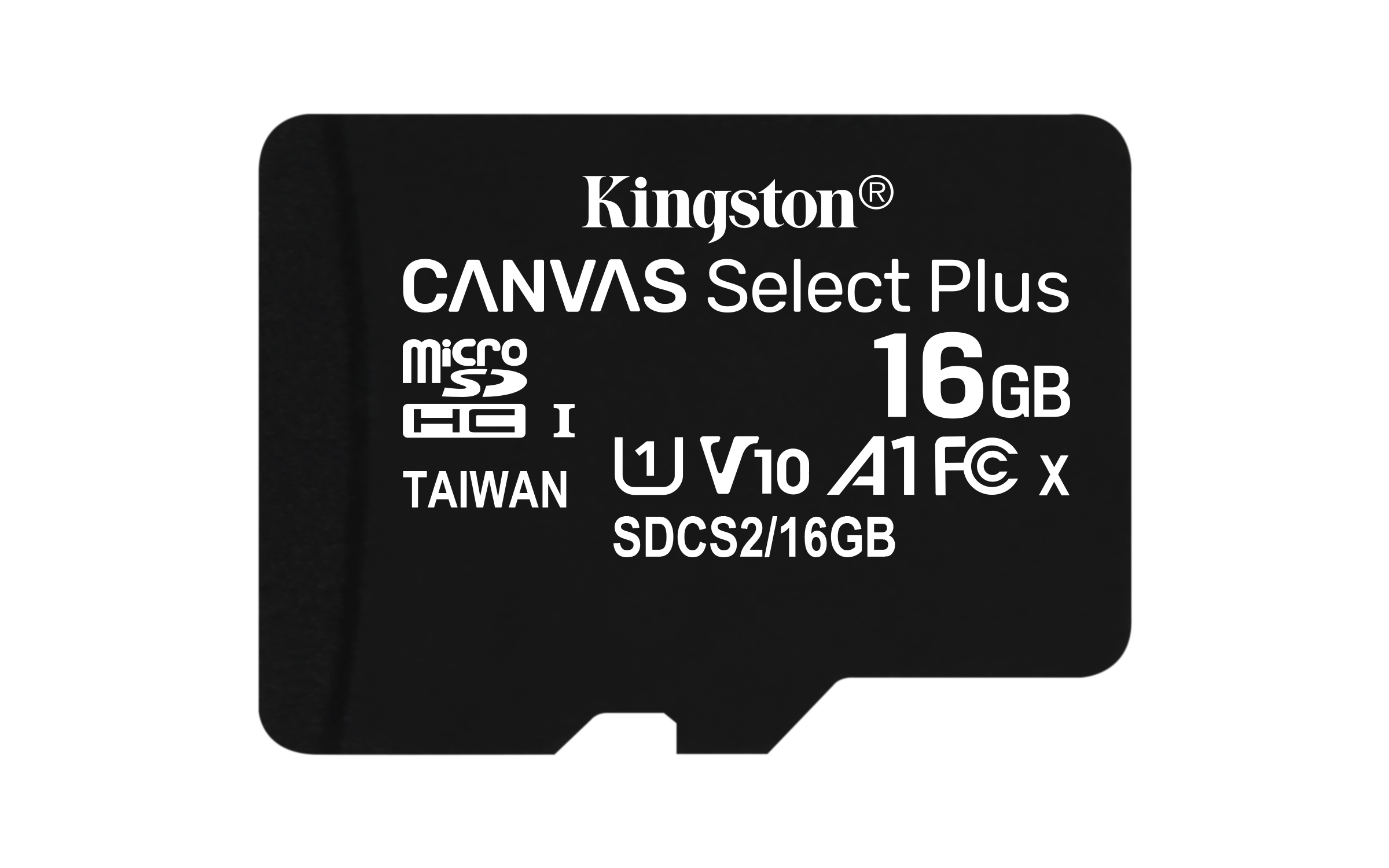 Tarjeta Micro SD - Kingston SDCS2/16GB, 16 GB, Velocidad hasta 100 MB/s, Clase 10, Adaptador SD, Negro